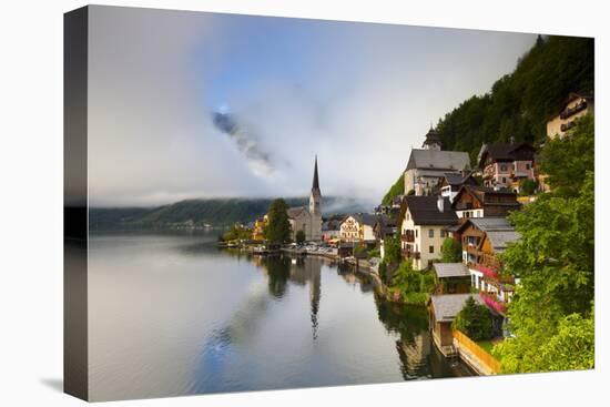 Village of Hallstatt, Hallstattersee, Oberosterreich (Upper Austria), Austria, Europe-Doug Pearson-Stretched Canvas