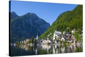 Village of Hallstatt, Hallstattersee, Oberosterreich (Upper Austria), Austria, Europe-Doug Pearson-Stretched Canvas