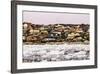Village of Ilulissat as Seen from the Pack Ice, Disko Bay, Greenland-Fran?oise Gaujour-Framed Photographic Print