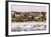 Village of Ilulissat as Seen from the Pack Ice, Disko Bay, Greenland-Fran?oise Gaujour-Framed Photographic Print