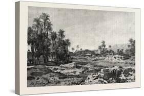Village of Karnak, Egypt, 1879-null-Stretched Canvas