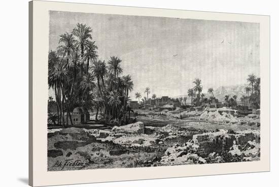 Village of Karnak, Egypt, 1879-null-Stretched Canvas