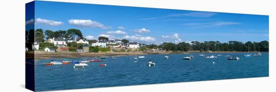 Village of Larmor-Baden, Gulf of Morbihan, Morbihan, Brittany, France-null-Stretched Canvas