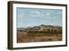 Village of Lauris, in Vaucluse on the Banks of the River Durance, 1868-Paul Camille Guigou-Framed Giclee Print