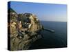 Village of Manarola, Cinque Terre, Unesco World Heritage Site, Liguria, Italy, Mediterranean-Bruno Morandi-Stretched Canvas