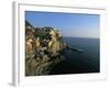 Village of Manarola, Cinque Terre, Unesco World Heritage Site, Liguria, Italy, Mediterranean-Bruno Morandi-Framed Photographic Print