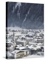 Village of Mayrhofen Ski Resort, Zillertal Valley, Austrian Tyrol, Austria-Christian Kober-Stretched Canvas