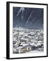 Village of Mayrhofen Ski Resort, Zillertal Valley, Austrian Tyrol, Austria-Christian Kober-Framed Photographic Print