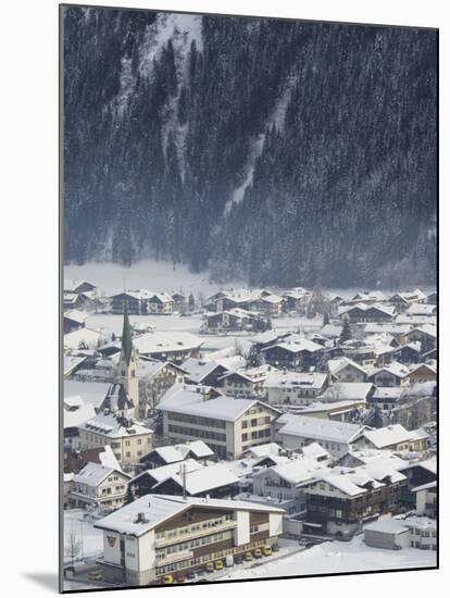 Village of Mayrhofen Ski Resort, Zillertal Valley, Austrian Tyrol, Austria-Christian Kober-Mounted Photographic Print