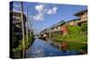 Village of Nam Pan, Stilt Houses, Inle Lake, Shan State, Myanmar (Burma), Asia-Nathalie Cuvelier-Stretched Canvas