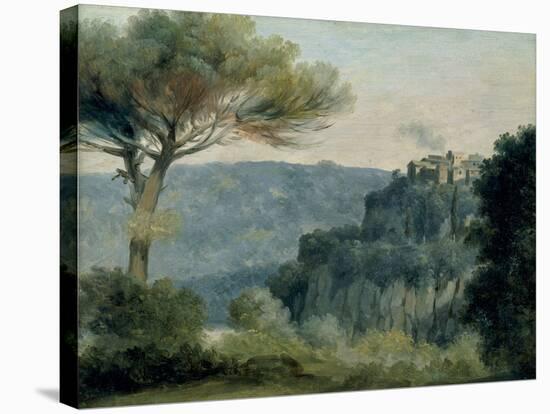 Village of Nemi-Pierre Henri de Valenciennes-Stretched Canvas