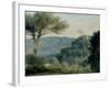 Village of Nemi-Pierre Henri de Valenciennes-Framed Giclee Print