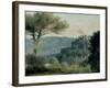 Village of Nemi-Pierre Henri de Valenciennes-Framed Giclee Print