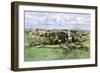 Village of New Boston, New Hampshire, in the 1800s-null-Framed Giclee Print