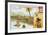 Village of Nollok, Caroline Islands-null-Framed Giclee Print