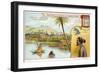 Village of Nollok, Caroline Islands-null-Framed Giclee Print