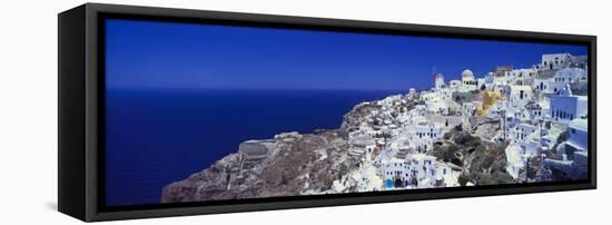 Village of Oia, Santorini, Cyclades, Greece-Lee Frost-Framed Stretched Canvas