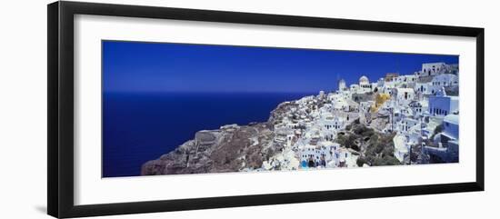 Village of Oia, Santorini, Cyclades, Greece-Lee Frost-Framed Premium Photographic Print