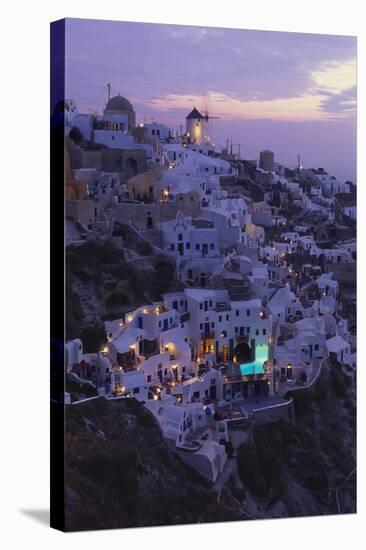 Village of Oia, Santorini, Cyclades, Greece-Gavin Hellier-Stretched Canvas