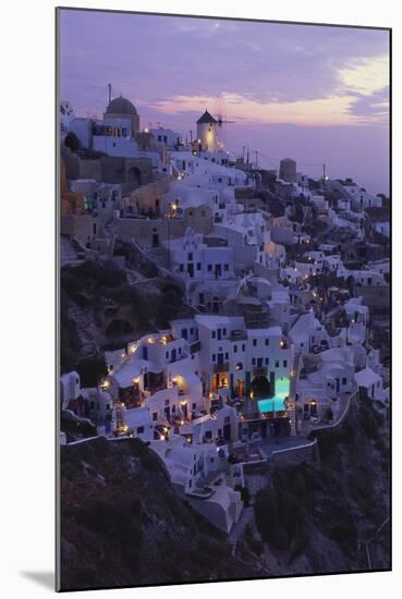 Village of Oia, Santorini, Cyclades, Greece-Gavin Hellier-Mounted Photographic Print