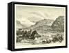 Village of Ollantay-Tampu-Édouard Riou-Framed Stretched Canvas