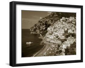 Village of Positano, Amalfi Coast, Campania, Italy-Steve Vidler-Framed Photographic Print