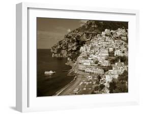 Village of Positano, Amalfi Coast, Campania, Italy-Steve Vidler-Framed Photographic Print