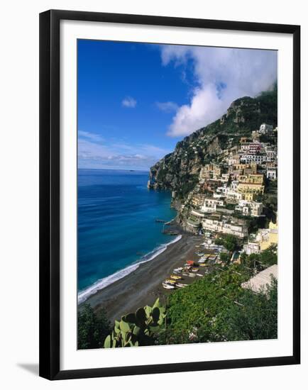 Village of Positano, Italy-Bill Bachmann-Framed Premium Photographic Print