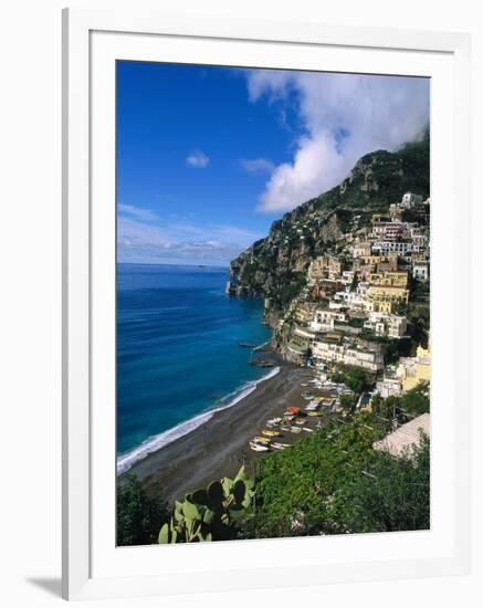 Village of Positano, Italy-Bill Bachmann-Framed Photographic Print