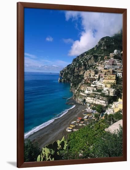 Village of Positano, Italy-Bill Bachmann-Framed Photographic Print