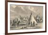 Village of Prairie Indians, C19th Century-null-Framed Giclee Print