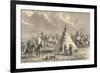 Village of Prairie Indians, C19th Century-null-Framed Giclee Print