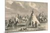 Village of Prairie Indians, C19th Century-null-Mounted Giclee Print