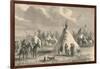 Village of Prairie Indians, C19th Century-null-Framed Giclee Print