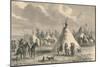 Village of Prairie Indians, C19th Century-null-Mounted Premium Giclee Print