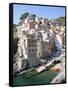 Village of Riomaggiore, Cinque Terre, Unesco World Heritage Site, Liguria, Italy-Richard Ashworth-Framed Stretched Canvas