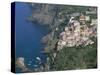 Village of Riomaggiore, Cinque Terre, Unesco World Heritage Site, Liguria, Italy-Bruno Morandi-Stretched Canvas