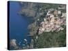 Village of Riomaggiore, Cinque Terre, Unesco World Heritage Site, Liguria, Italy-Bruno Morandi-Stretched Canvas
