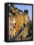 Village of Riomaggiore, Cinque Terre, Unesco World Heritage Site, Liguria, Italy-Bruno Morandi-Framed Stretched Canvas