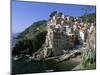 Village of Riomaggiore, Cinque Terre, Unesco World Heritage Site, Liguria, Italy-Bruno Morandi-Mounted Photographic Print