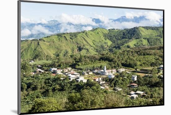 Village of Salati on Zaruma to El Cisne road, in southern highlands, Ecuador, South America-Tony Waltham-Mounted Photographic Print