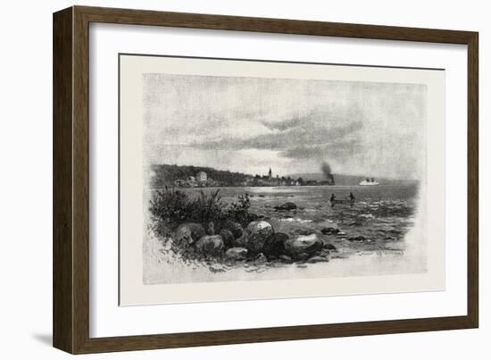 Village of Sault Ste. Marie, Canada, Nineteenth Century-null-Framed Giclee Print