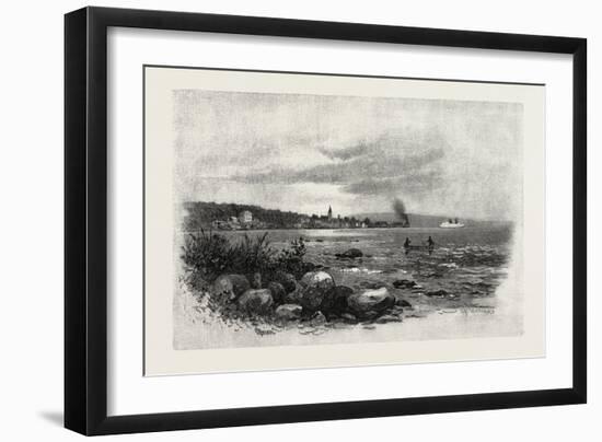 Village of Sault Ste. Marie, Canada, Nineteenth Century-null-Framed Giclee Print