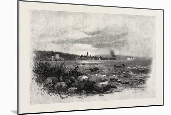 Village of Sault Ste. Marie, Canada, Nineteenth Century-null-Mounted Giclee Print