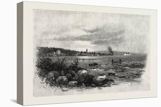 Village of Sault Ste. Marie, Canada, Nineteenth Century-null-Stretched Canvas