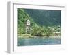 Village of Soufriere and Church from the Sea, Dominica, Windward Islands-Lousie Murray-Framed Photographic Print