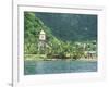 Village of Soufriere and Church from the Sea, Dominica, Windward Islands-Lousie Murray-Framed Photographic Print