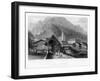 Village of Splugen, Switzerland, 1834-W Wallis-Framed Giclee Print