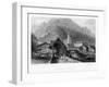 Village of Splugen, Switzerland, 1834-W Wallis-Framed Giclee Print