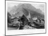 Village of Splugen, Switzerland, 1834-W Wallis-Mounted Giclee Print